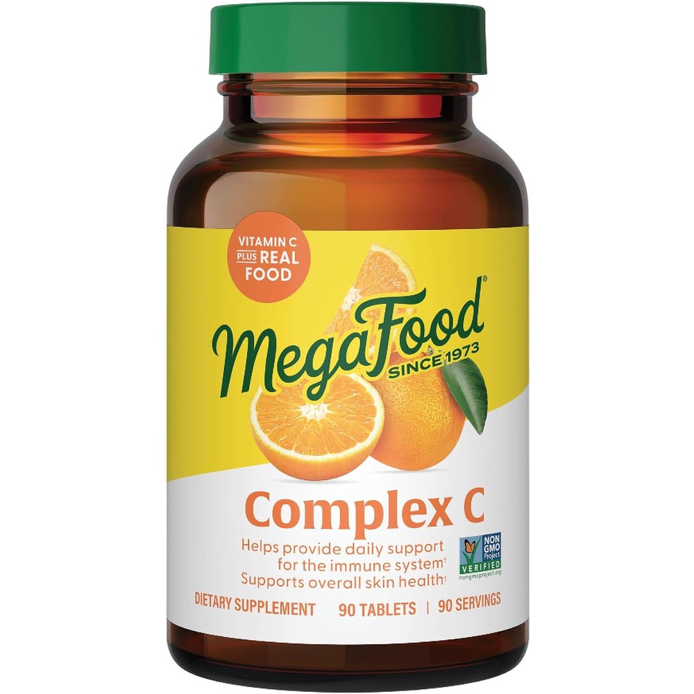 MegaFood Complex C Vitamin C Immune Support Supplement 90 Tablets