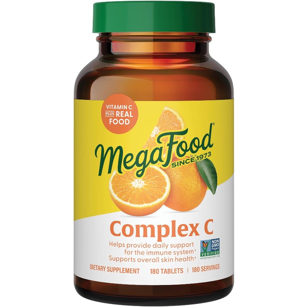 MegaFood Complex C Vitamin C Immune Support Supplement 180 Tablets