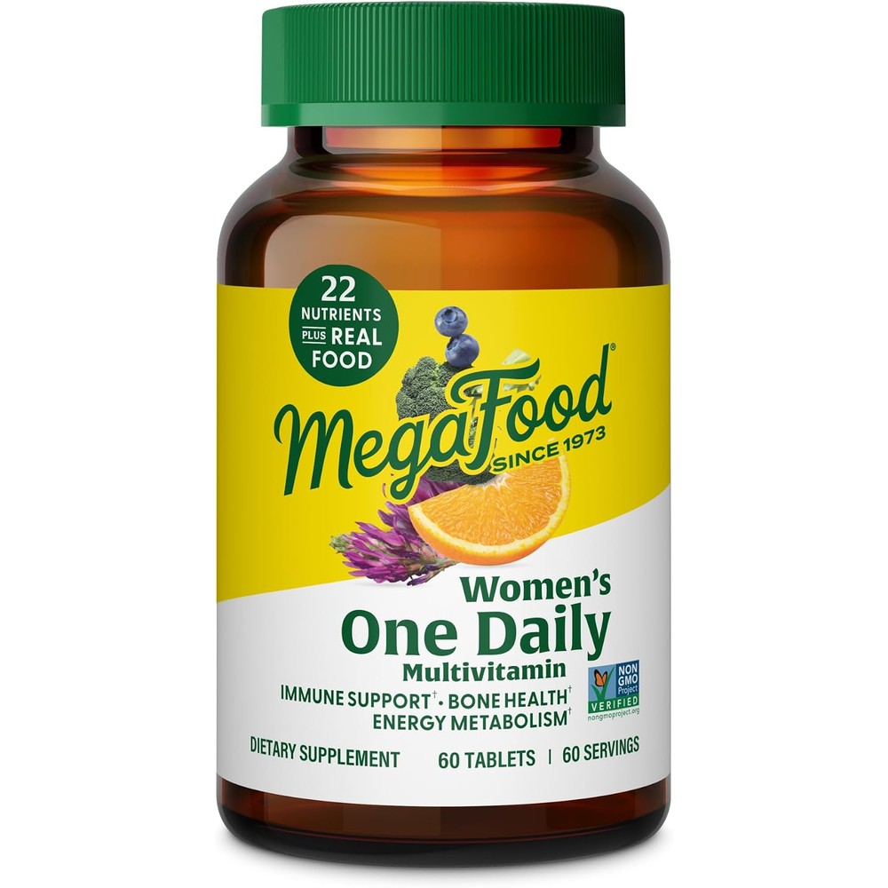 MegaFood One Daily Multivitamin For Women With 22 Nutrients, 60 Tablets