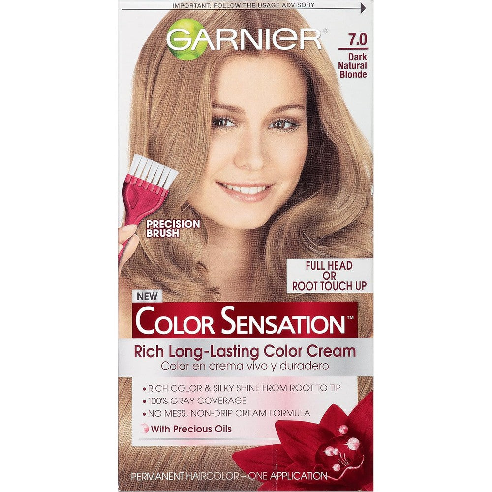 Garnier Hair Color Color Sensation Rich Long-Lasting Color Cream 7.0 Dark Natural Blonde