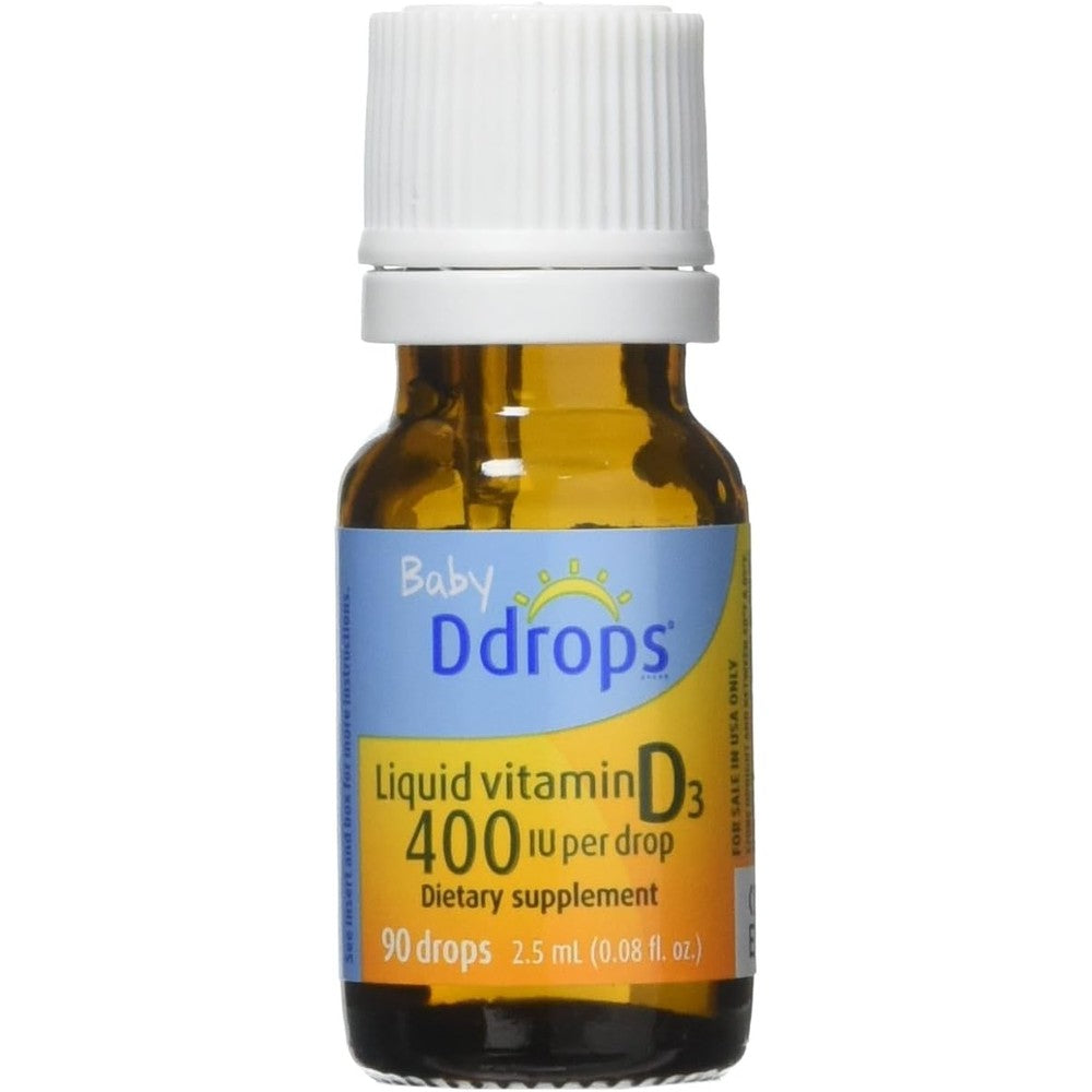 Ddrops Baby 400 IU Vitamin D3 Liquid Drops 90 Count Pack Of 3