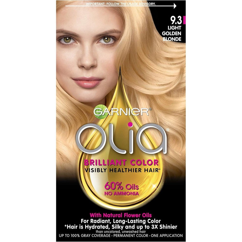 Garnier Olia Ammonia-Free Brilliant Color Oil-Rich Permanent Hair Color 9.3 Light Golden Blonde 1 Kit