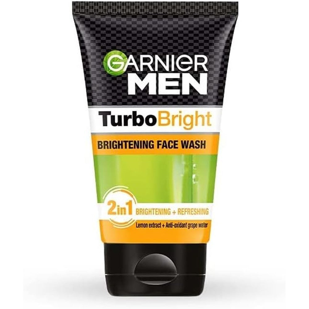 Garnier Men Face Wash Brightening And TurboBright Double Action 100 Gram