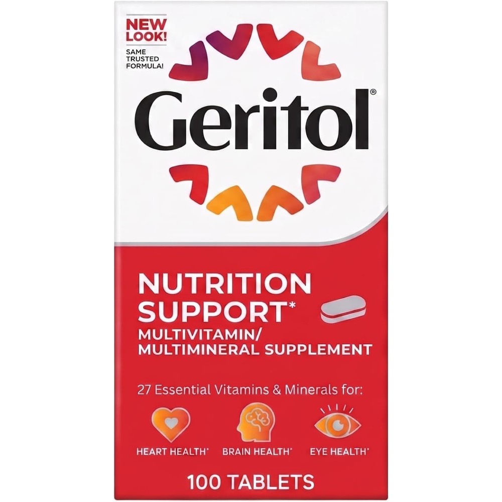 Vespyr Brands Geritol Complete Multivitamin And Multimineral Supplement 100 Tablets