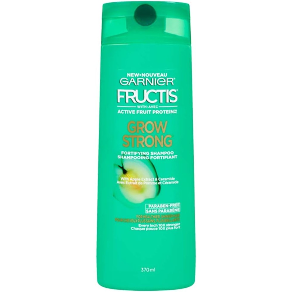 Garnier Fructis Grow Strong Fortifying Shampoo 12 Fluid Ounces Pack of 2 Authentic USA Import