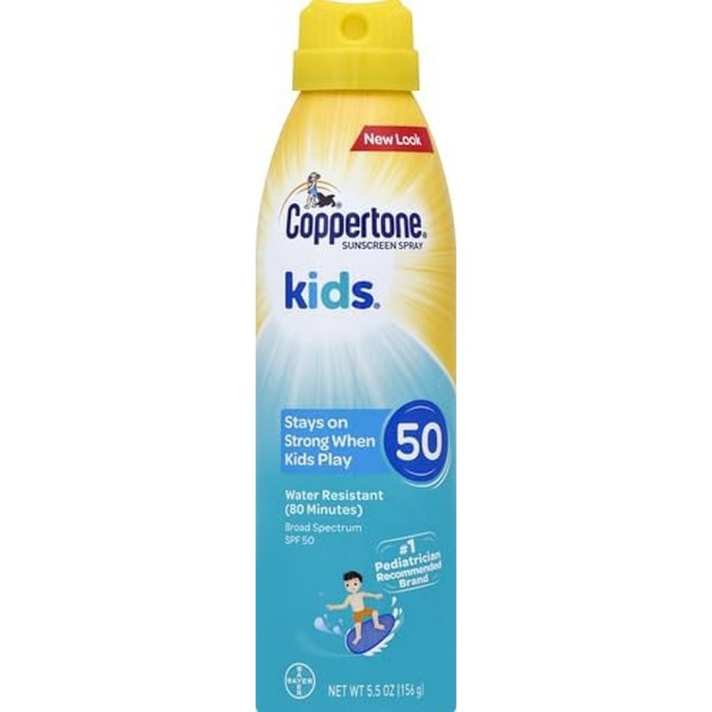 Coppertone Kids Continuous Spray Sunscreen SPF 50 Broad Spectrum Water Resistant 5.5 Ounce