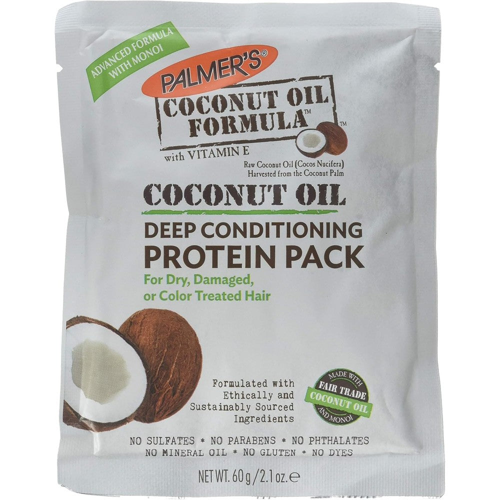 Palmer's Coconut Oil Formula Deep Conditioning Protein Pack 2.1 Ounce Pack of 2