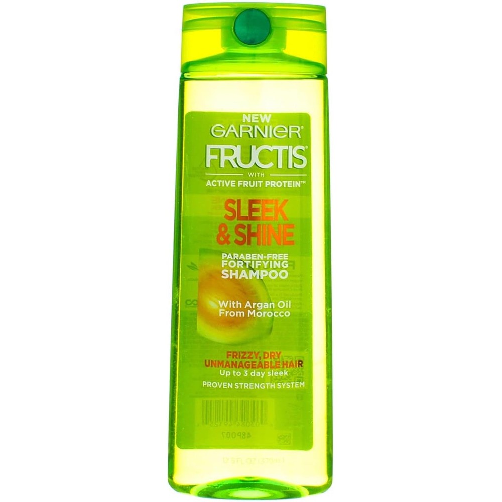 Garnier Fructis Sleek And Shine Shampoo With Argan Oil For Frizzy And Dry Hair, 12.5 Fluid Ounce