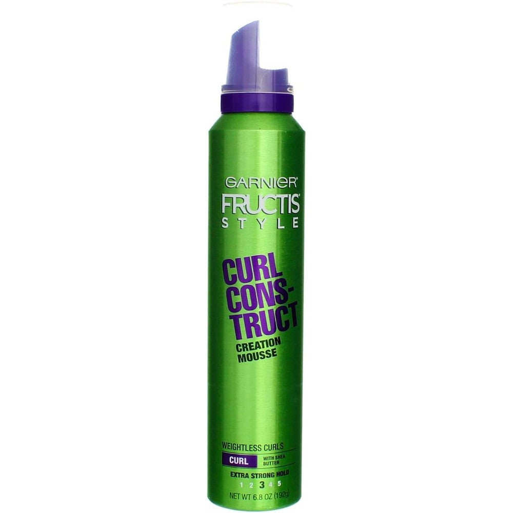 Garnier Fructis Style Curl Construct Creation Mousse Extra Strong Hold 6.80 Fluid Ounces Pack Of 2