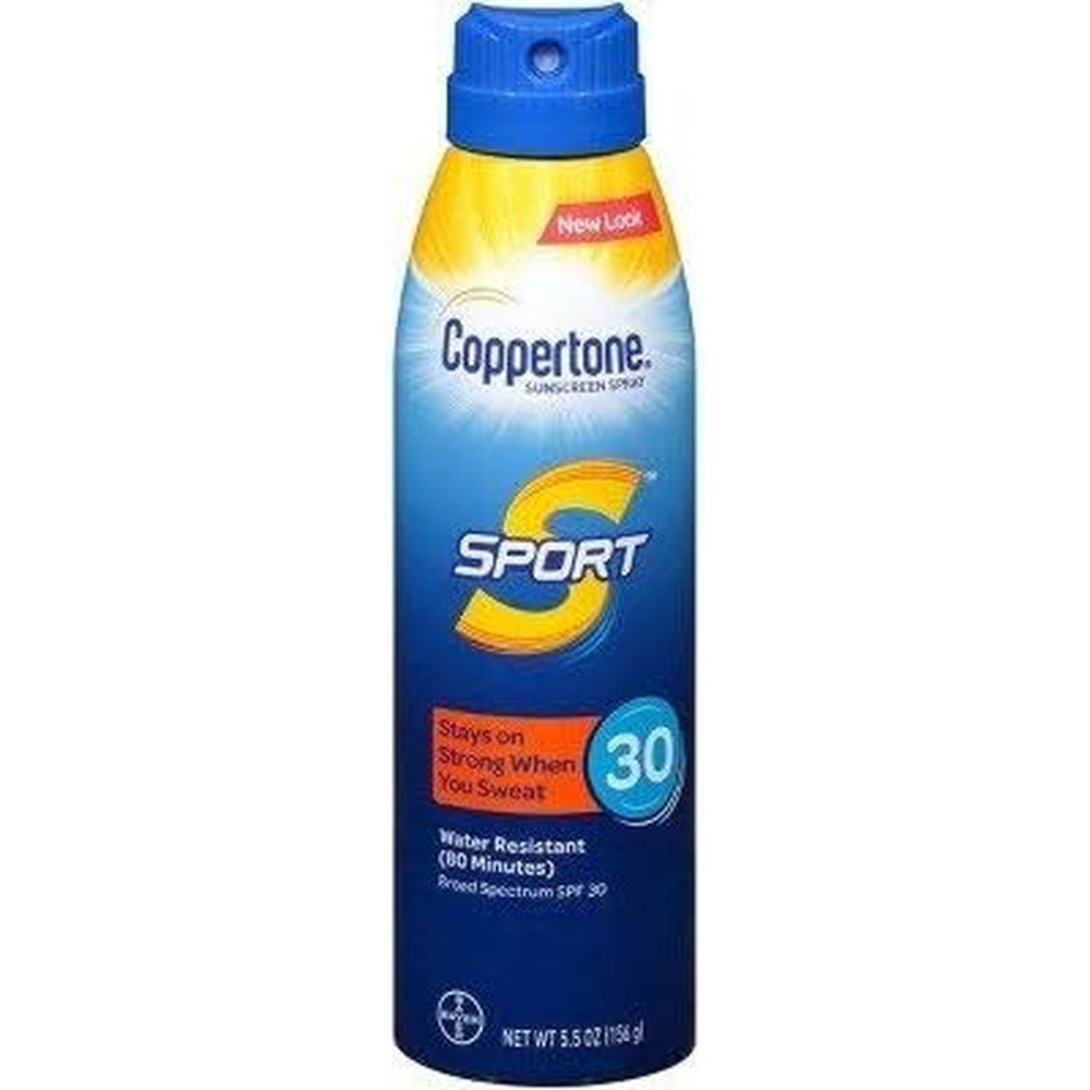 Coppertone Sport Continuous Sunscreen Spray SPF 30 Broad Spectrum Water Resistant Bonus Size 6.9 Ounce