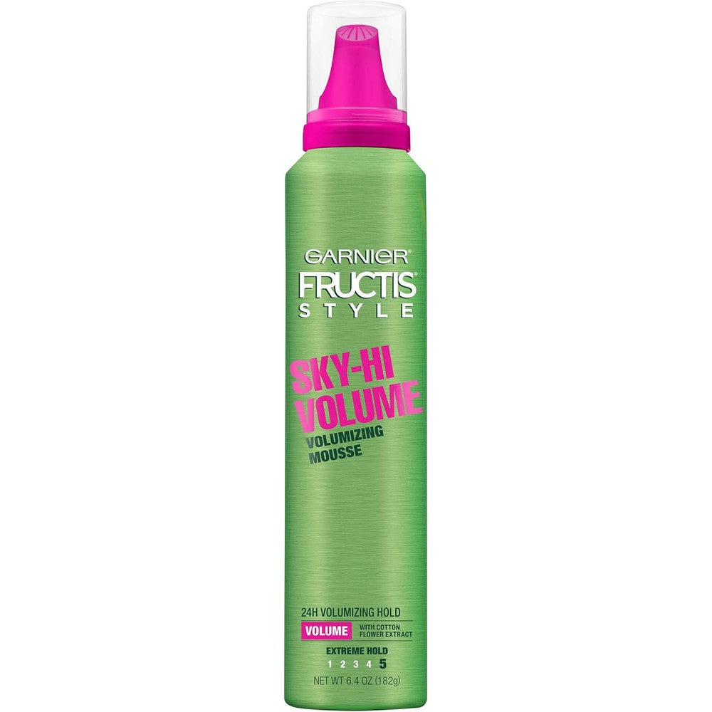 Garnier Fructis Style Sky-Hi Volume Volumizing Mousse All Hair Types Extreme Hold 6.4 Fluid Ounce