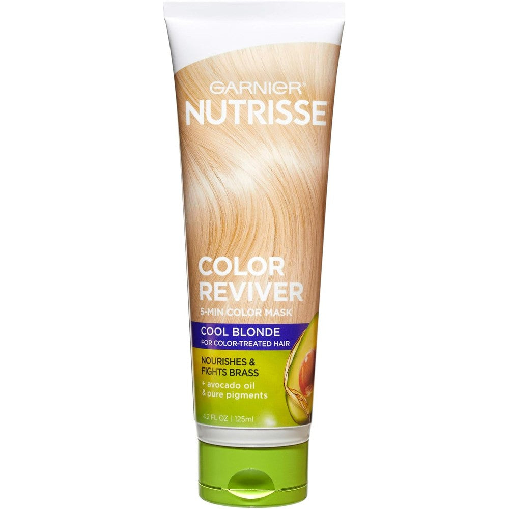 Garnier Nutrisse 5 Minute Nourishing Color Hair Mask Cool Blonde 4.2 Fluid Ounce