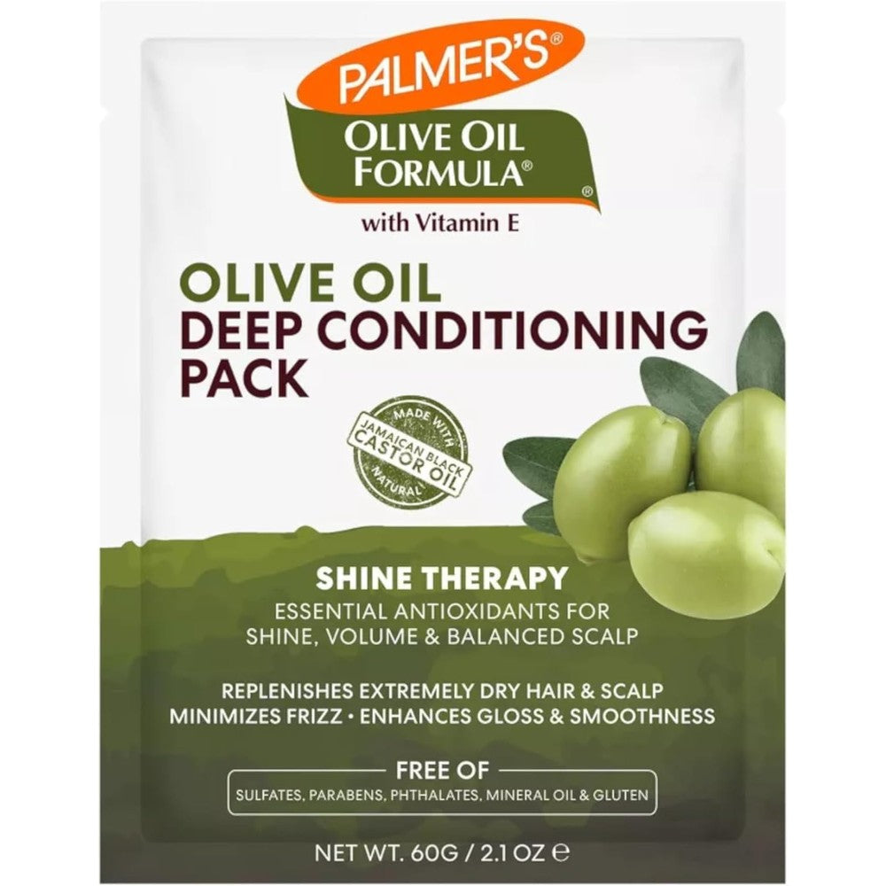 Palmer's Shine Therapy Deep Conditioner Hair Mask Extra Virgin Olive Oil 2.1 Ounce Packet