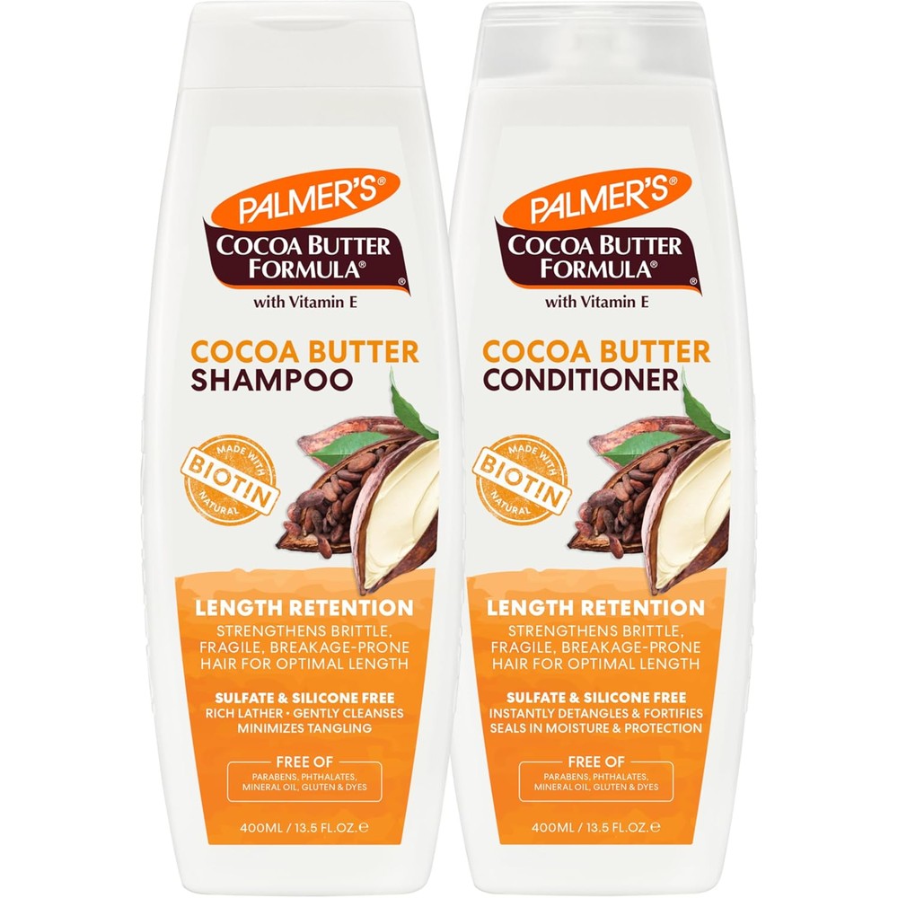 Palmer's Cocoa Butter Formula Length Retention Shampoo And Conditioner Bundle Pack Of Two 400 Milliliters Each