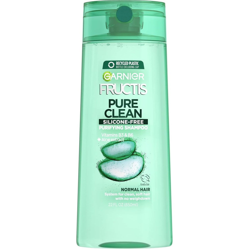 Garnier Fructis Pure Clean Purifying Shampoo With Aloe Extract And Vitamins B3 And B6, 22 Fluid Ounces