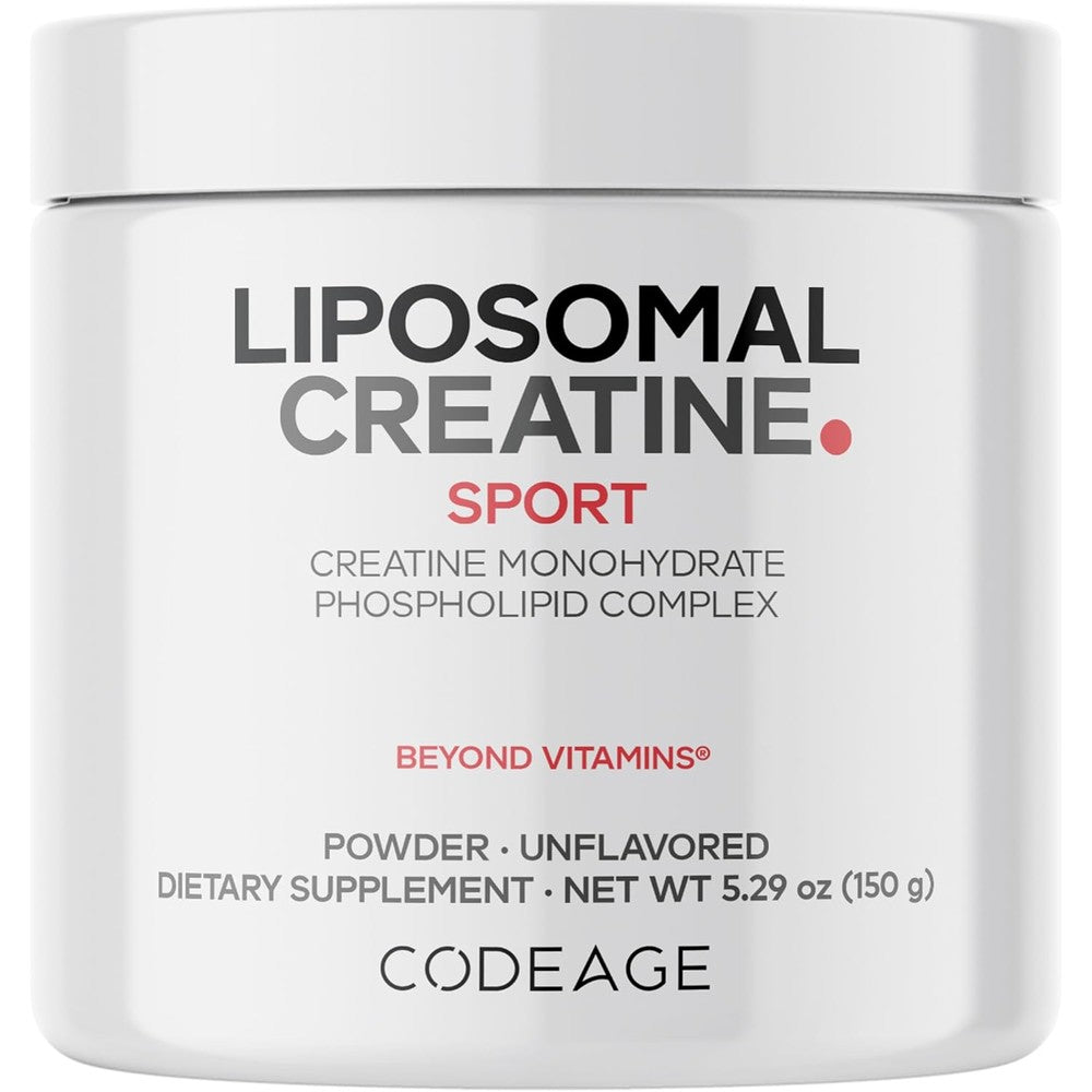 Codeage Liposomal Creatine Powder Supplement Pure Creatine Monohydrate 5000 Milligrams Unflavored Micronized Creatine 30 Servings
