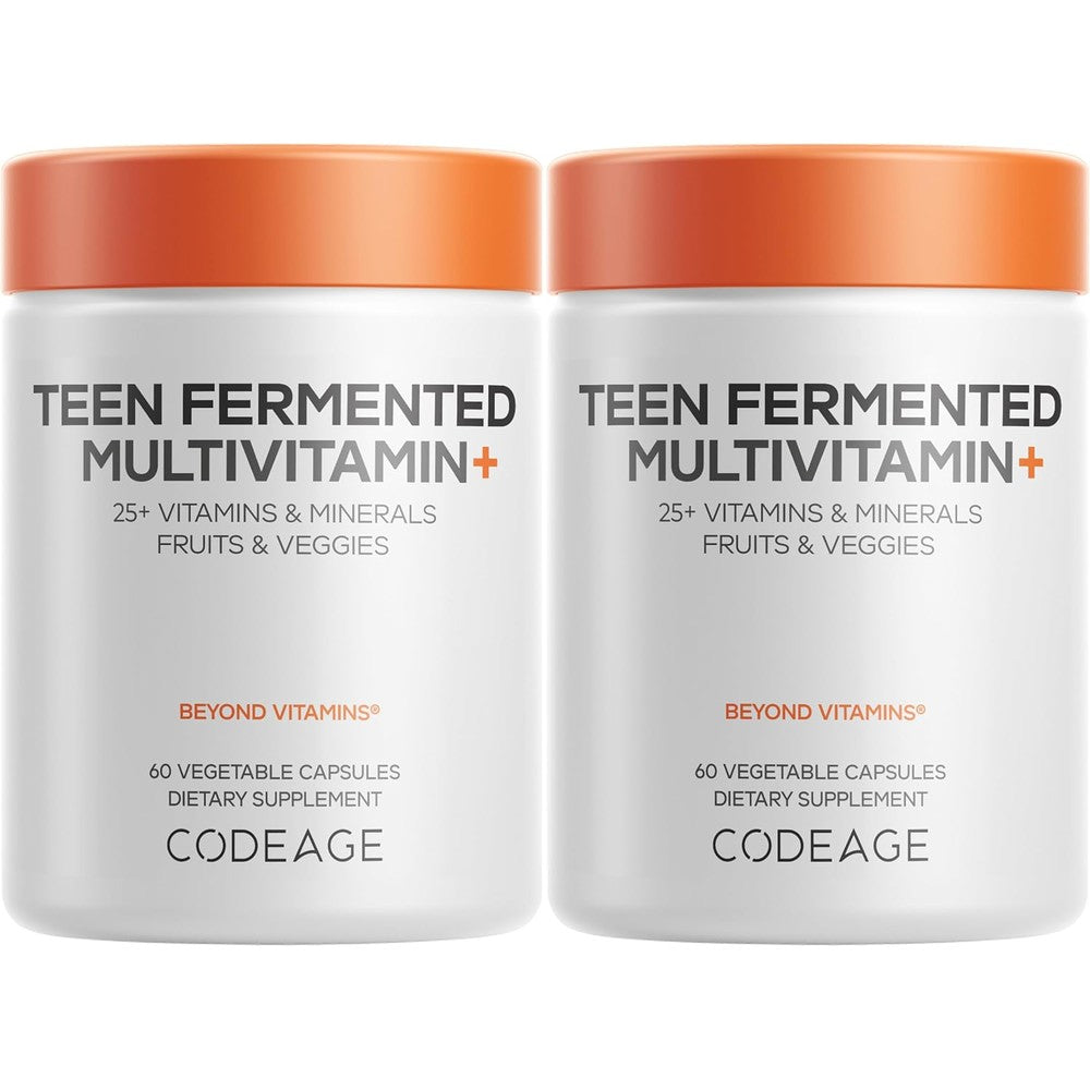 Codeage Teen Multivitamin Supplement Daily Vitamins And Minerals For Teen Boys And Girls Organic Whole Food Formula With Omega 3 And Vitamins A To ...