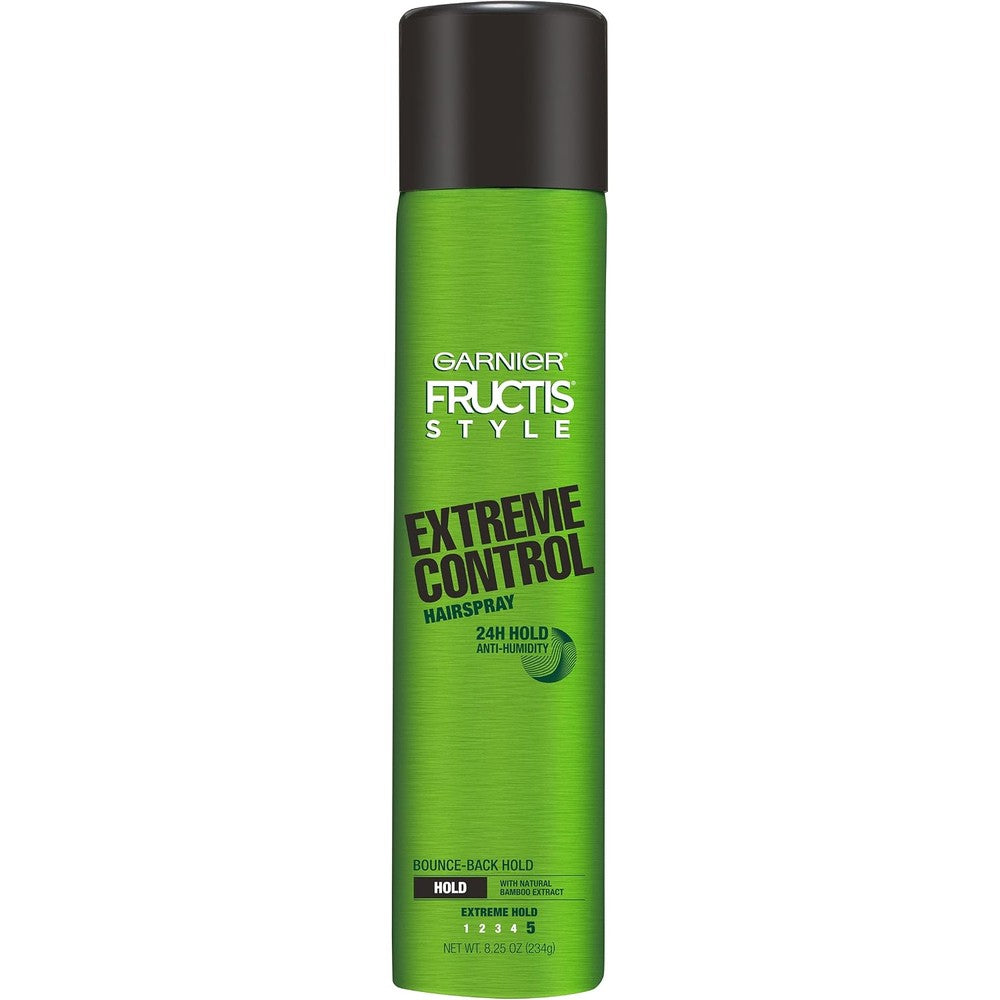 Garnier Fructis Style Extreme Control Anti-Humidity Hairspray, Extreme Hold, Fruit Fragrance, 8.25 Fluid Ounce
