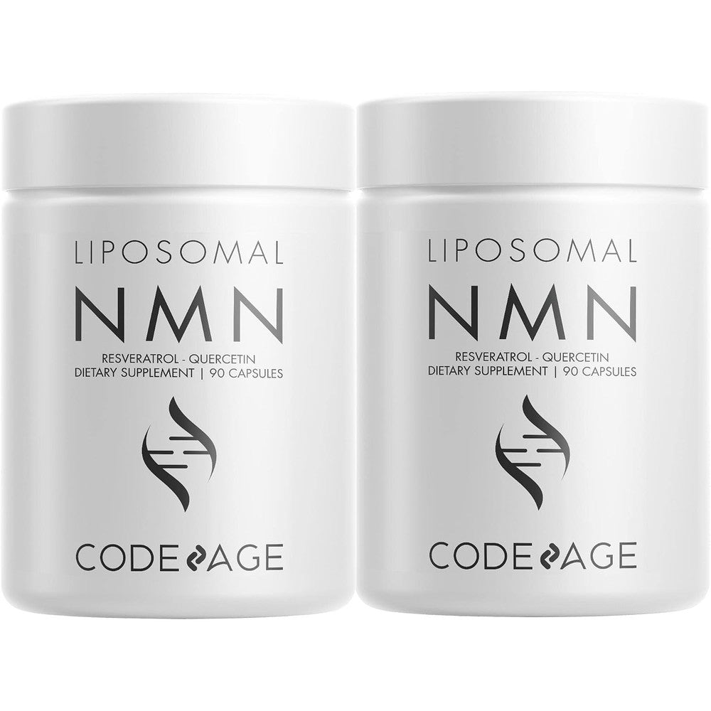 Codeage Liposomal NMN Platinum Dietary Supplement 2 Bottles 90 Vegetable Capsules Each