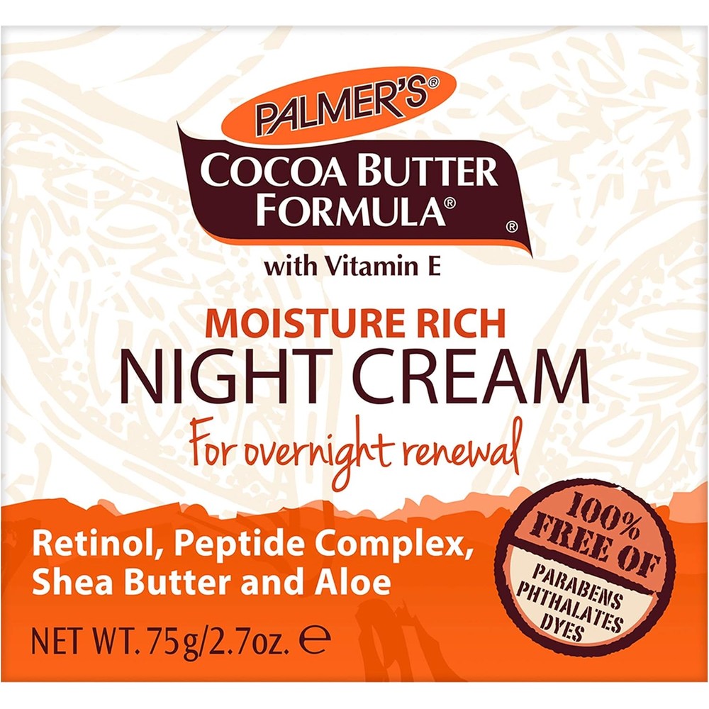 Palmer's Cocoa Butter Formula Overnight Moisture Rich Night Facial Cream 2.7 Ounces Pack Of 6
