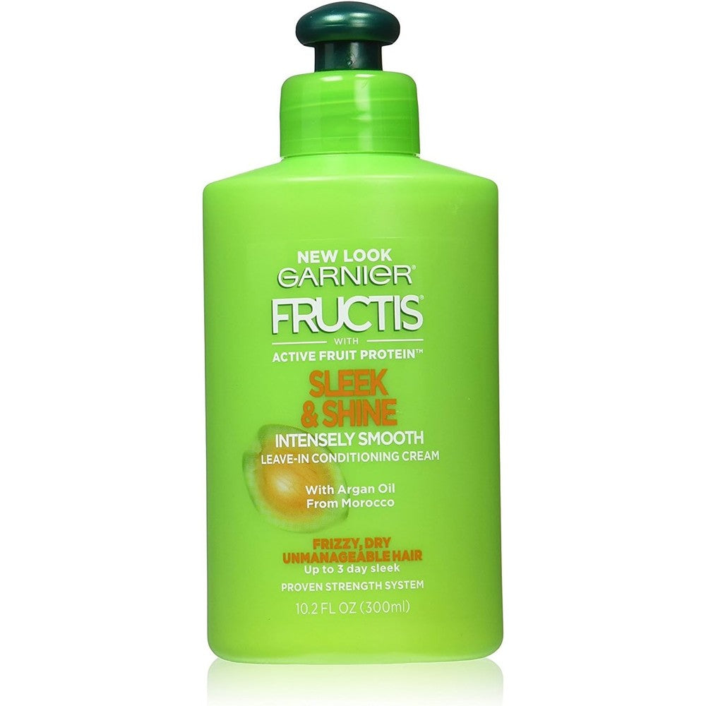 Garnier Fructis Sleek And Shine Intensely Smooth Leave-In Conditioning Cream 10.2 Fluid Ounce