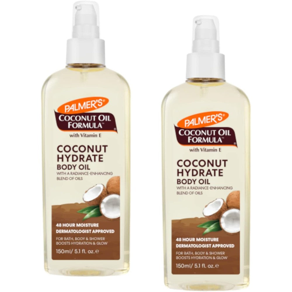 Palmer's Coconut Oil Formula Body Oil Infused With Vitamin E And Green Coffee Extract 5.1 Fluid Ounce Pack Of 2