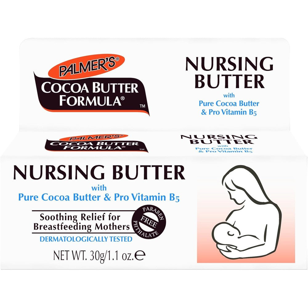 Palmer's Cocoa Butter Formula Nursing Butter Soothing Cream With Pro Vitamin B5 1.1 Ounce 30 Grams