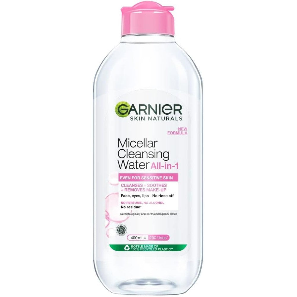 Garnier Skin Naturals Micellar Cleansing Water Hydrating And Soothing Makeup Remover For Sensitive Skin 400 Milliliters