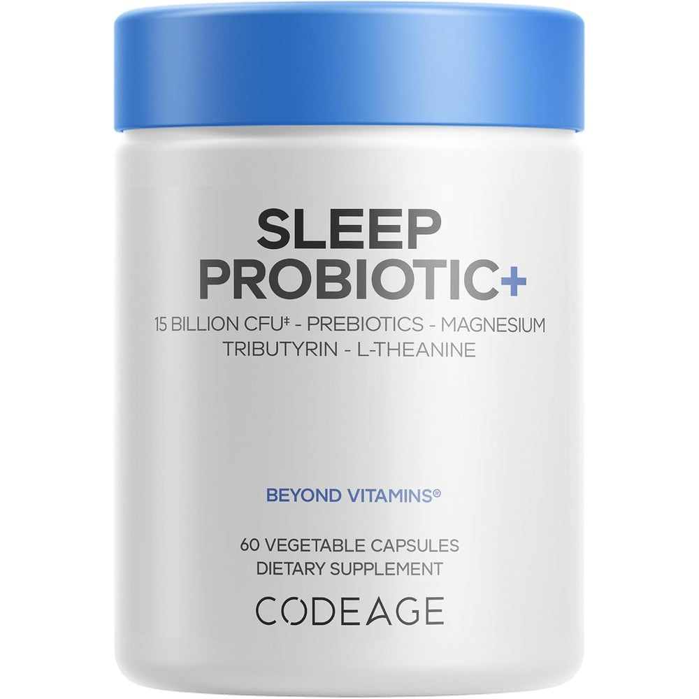 Codeage Sleep Probiotic Plus 15 Billion CFU Magnesium L-Theanine 60 Capsules
