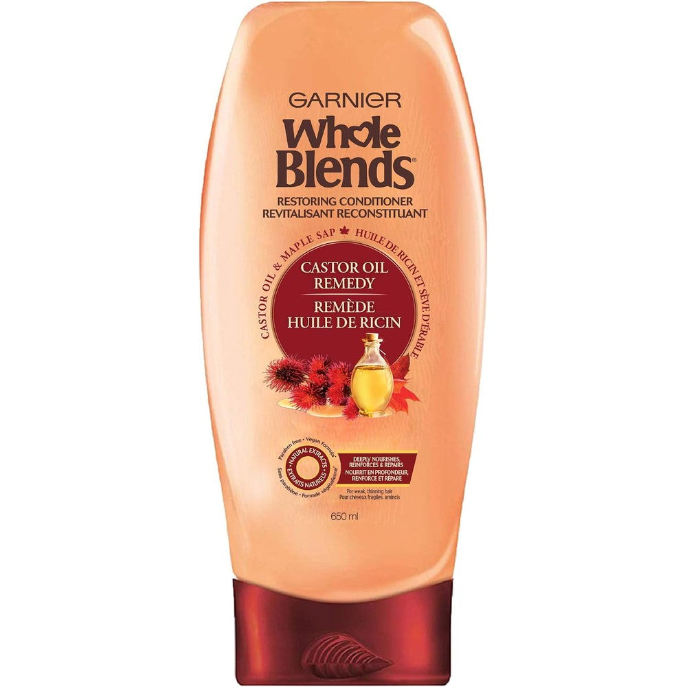Garnier Whole Blends Restoring Conditioner Maple Remedy For Dry Damaged Hair 22 Fluid Ounces