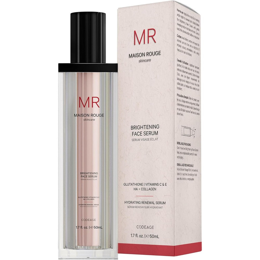 Codeage Maison Rouge Brightening Face Serum With Glutathione Vitamin C And Collagen Peptides 1.7 Fluid Ounce