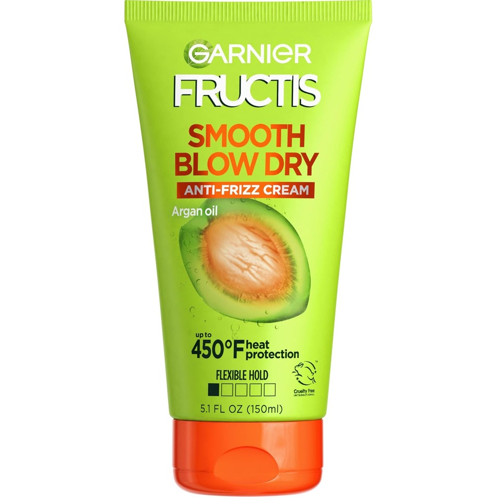 Garnier Fructis Style Smooth Blow Dry Anti-Frizz Cream 5.1 Fluid Ounce
