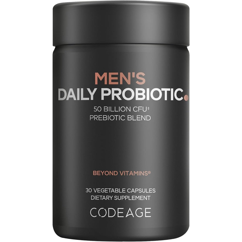 Codeage Men's Probiotic 50 Billion CFU With Zinc And Saw Palmetto 30 Vegetable Capsules