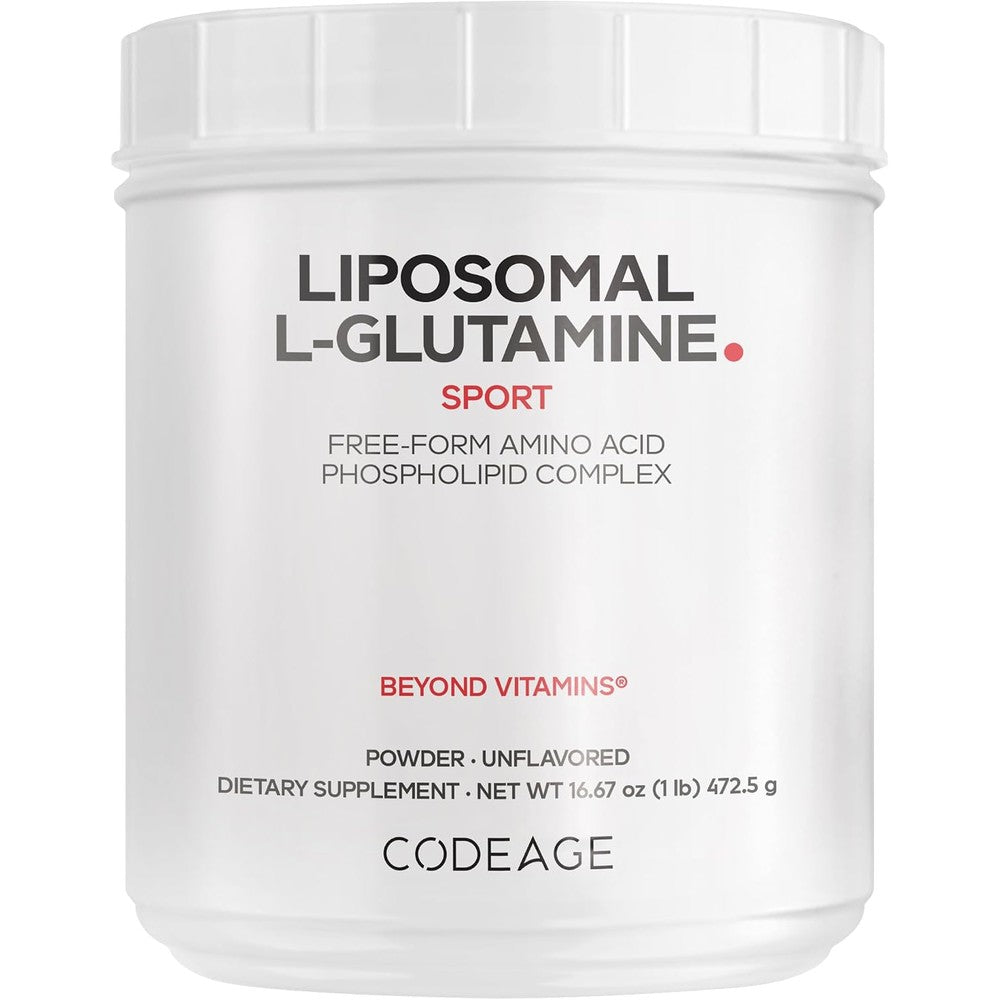 Codeage Liposomal L-Glutamine Powder 5000 Milligrams Unflavored 16.67 Ounces