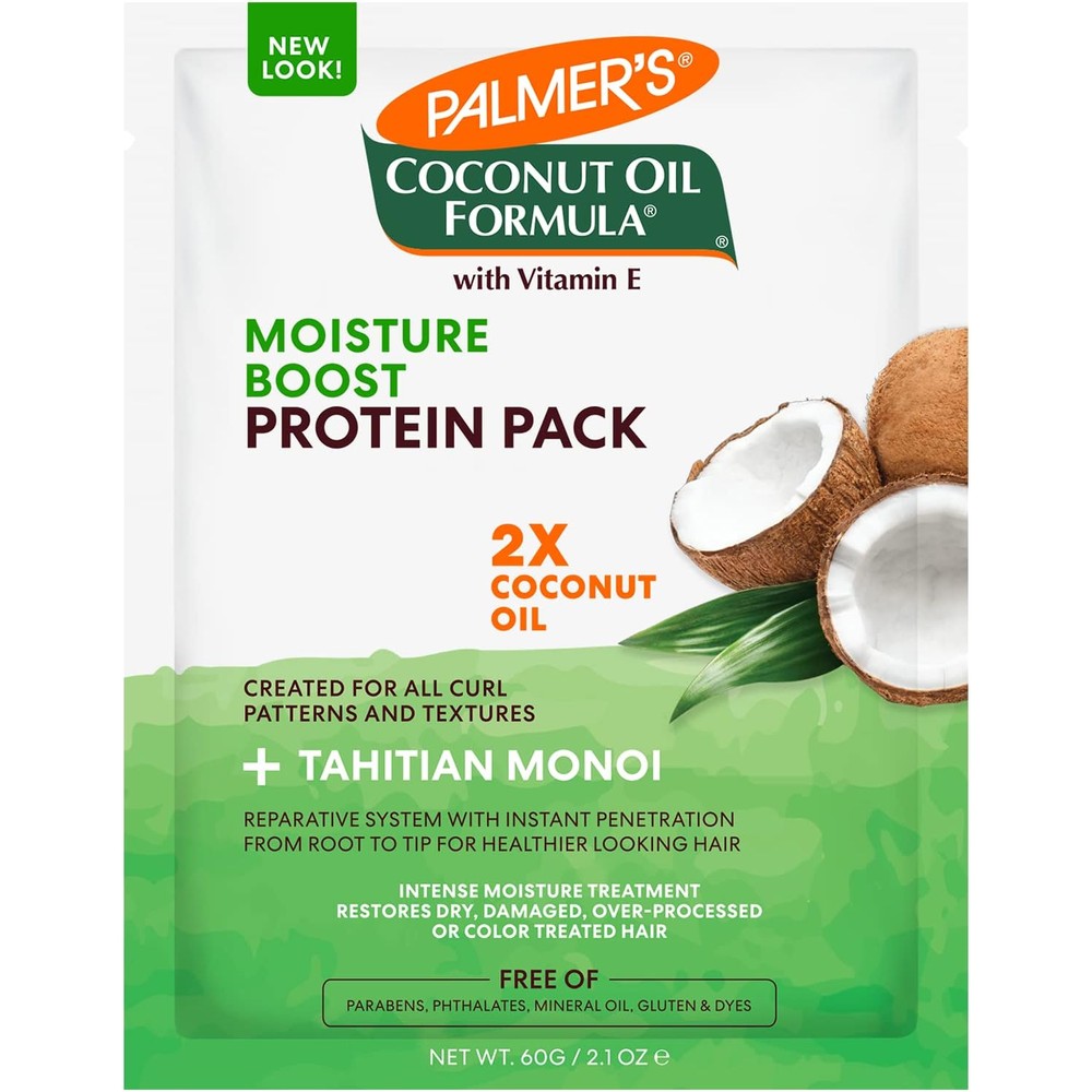 Palmer's Coconut Oil Formula Moisture Boost Deep Conditioning Hair Protein Pack With Tahitian Monoi Oil 2.1 Ounce