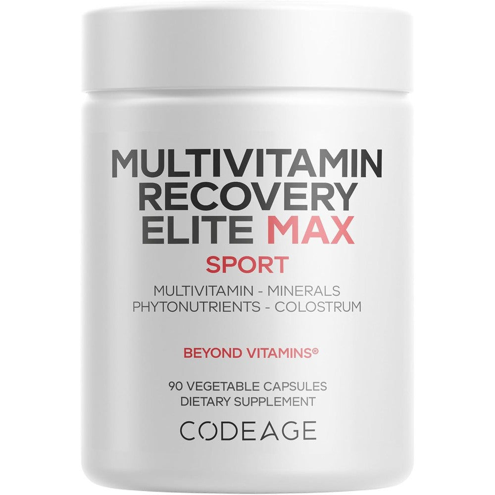 Codeage Multivitamin Recovery Elite Max Supplement - Vitamins A, C, D, E, B-Complex, Essential Minerals, Phytonutrients - 90 Capsules