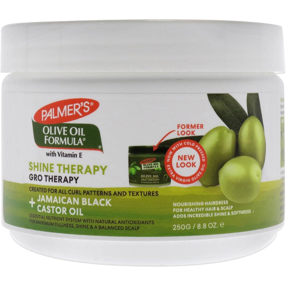 Palmer's Olive Oil Formula Shine Therapy Gro Therapy Hairdress Conditioning Balm 250 Grams