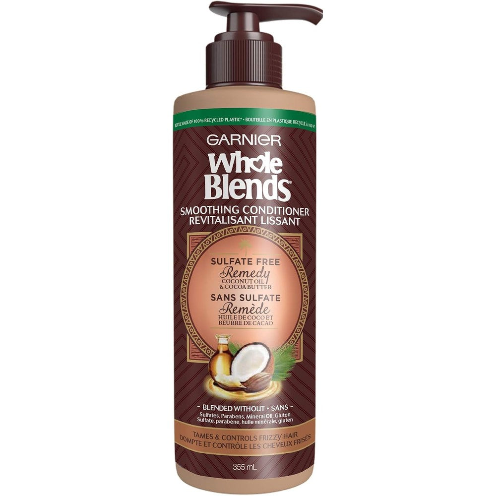 Garnier Whole Blends Sulfate Free Remedy Coconut Oil And Cocoa Butter Conditioner 12.0 Fluid Ounce