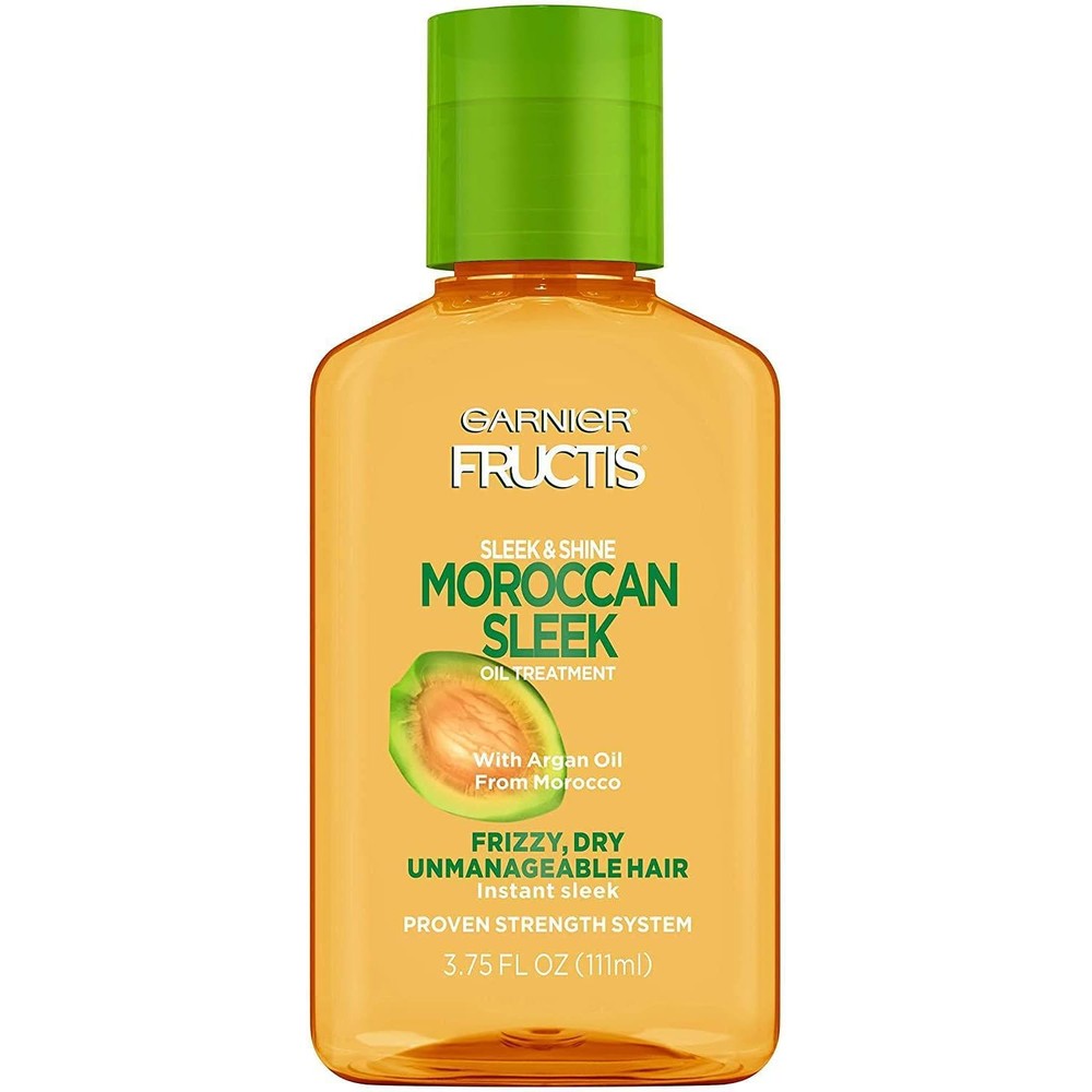 Garnier Fructis Sleek And Shine Moroccan Sleek Oil Treatment For Frizzy Hair 3.75 Fluid Ounces