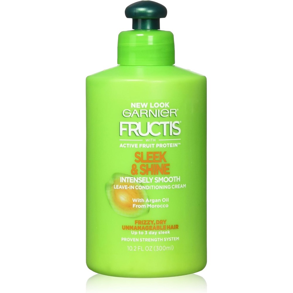 Garnier Fructis Sleek And Shine Leave-In Conditioning Cream 10.2 Fluid Ounce Pack Of 2