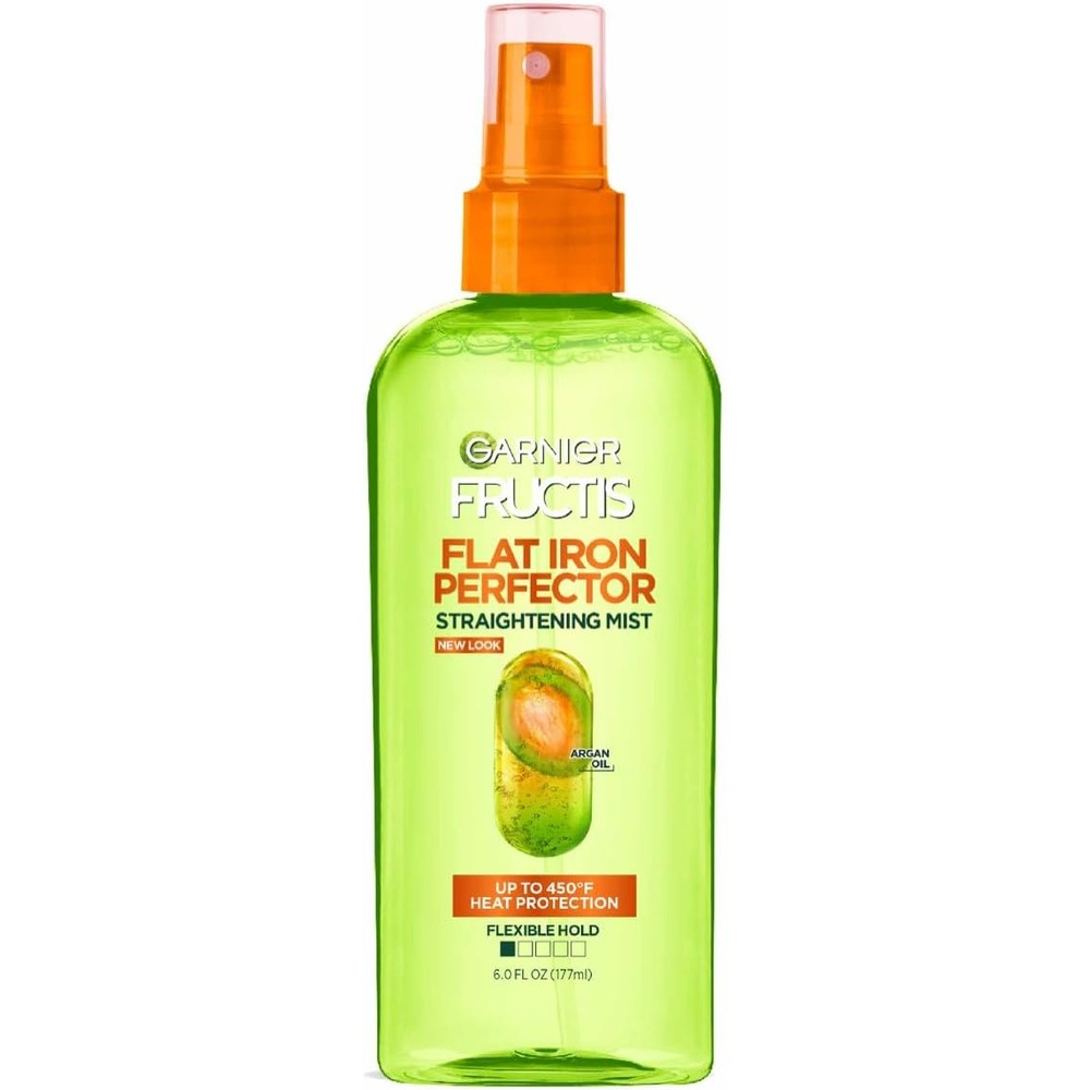 Garnier Fructis Style Sleek And Shine Flat Iron Perfector Straightening Mist Infused With Argan Oil 6 Fluid Ounce