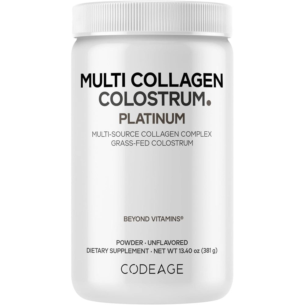 Codeage Multi Collagen Colostrum Powder Vitamin C Biotin 13.4 Ounces