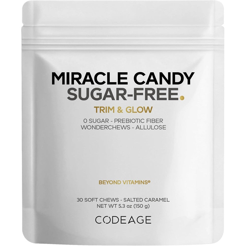 Codeage Miracle Candy Sugar-Free Salted Caramel Flavor Soft Chews 30 Count