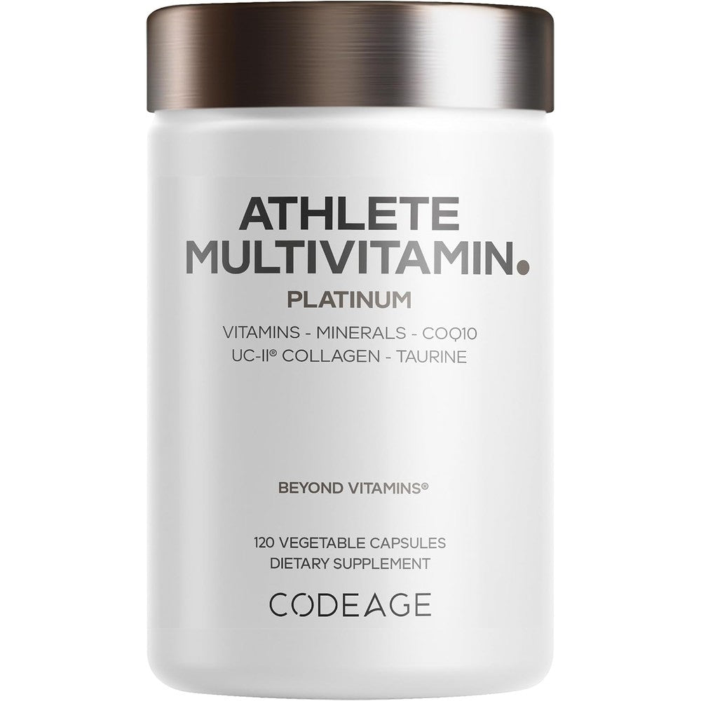 Codeage Athlete Multivitamin, Creatine, Electrolytes, CoQ10, 120 Capsules | Advanced Sports Supplement With Folate, Iron, Magnesium, And UC-II Coll...