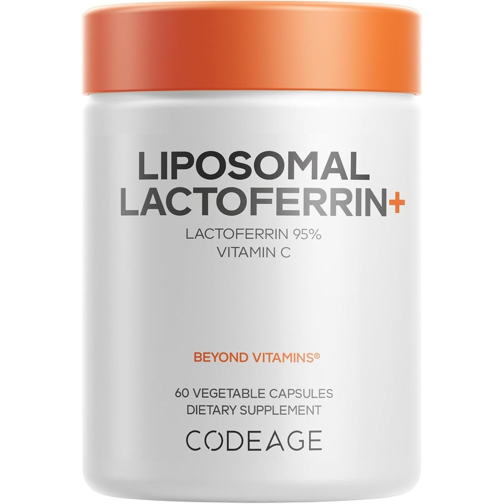 Codeage Liposomal Lactoferrin 300mg Bovine Colostrum And Vitamin C 60 Vegetable Capsules