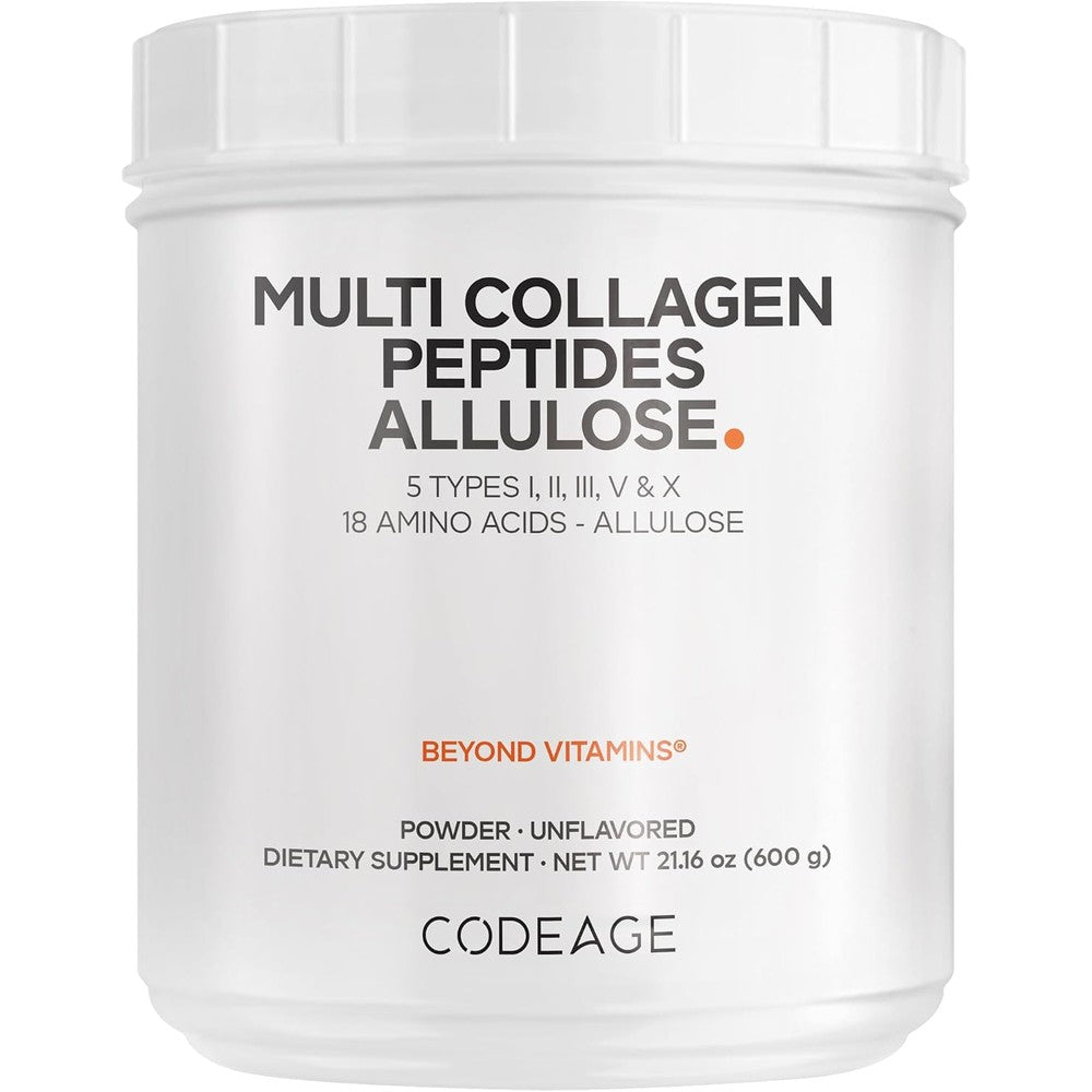 Codeage Multi Collagen Peptides Powder Plus Allulose Unflavored 21.16 Ounces