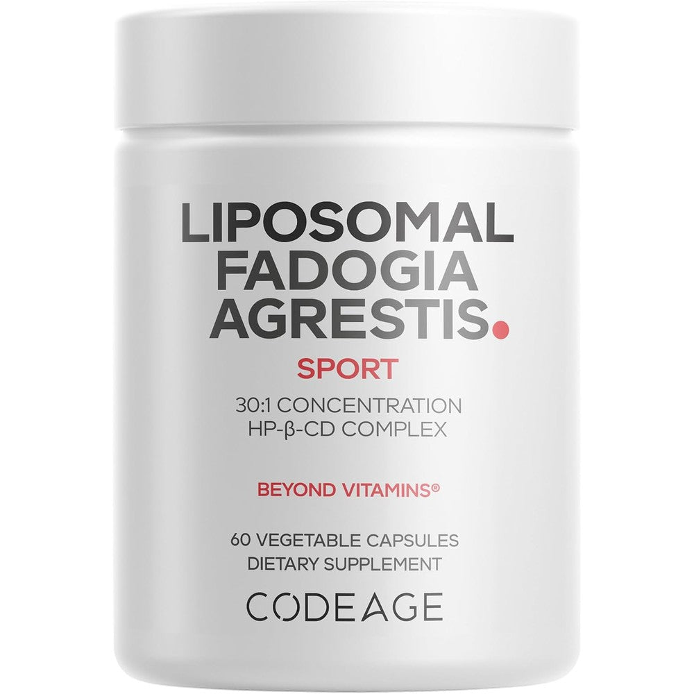 Codeage Liposomal Fadogia Agrestis 600 Milligrams, Zinc, Vitamin D3, 60 Vegetable Capsules