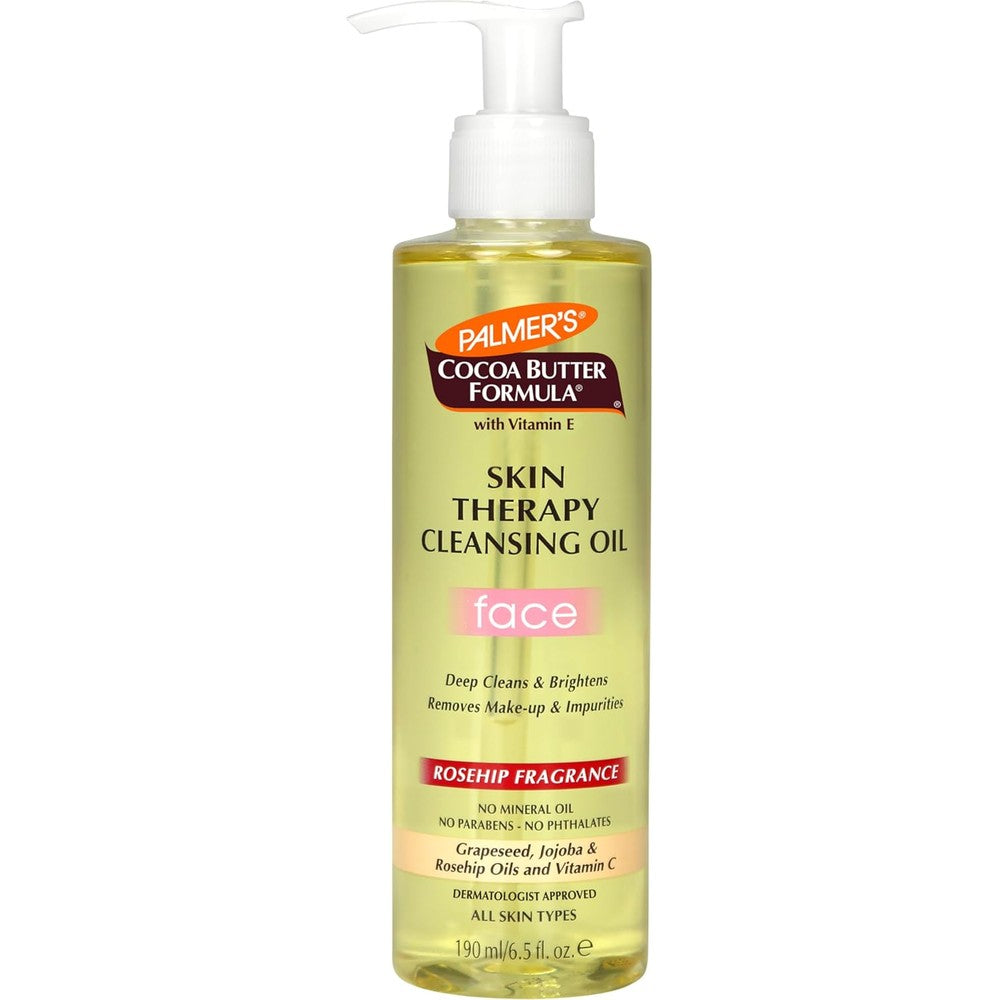 Palmer's Cocoa Butter Formula Skin Therapy Cleansing Oil For Face Rosehip Fragrance 6.5 Fluid Ounces Pack Of 6