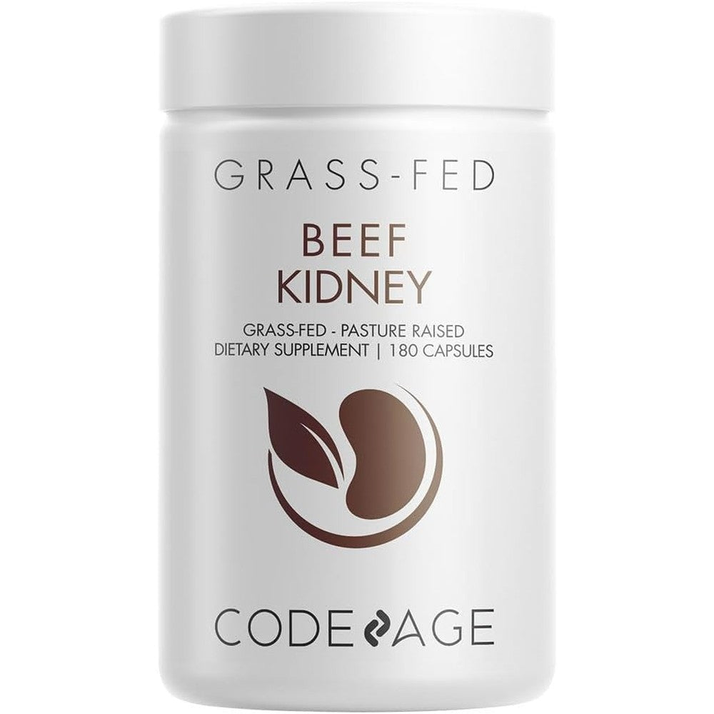 Codeage Beef Kidney Grass-Fed Freeze-Dried Desiccated 180 Capsules