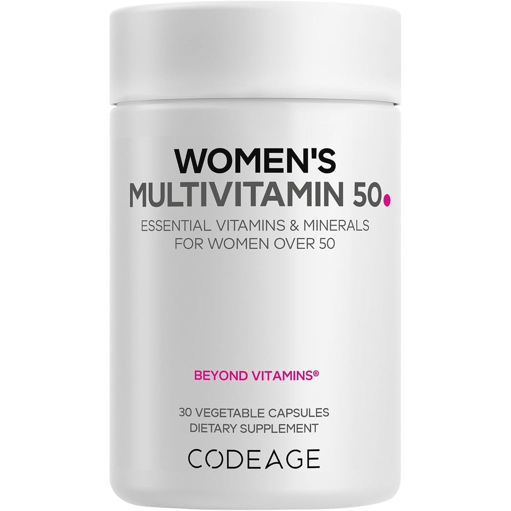 Codeage Women's Multivitamin 50 - Essential Vitamins For Women Over 50, Methylated Folate, Magnesium, Selenium, Vitamin B6, B12, D3 Antioxidants - ...